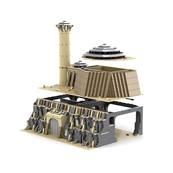 Dellia Jabbas MoC-79354 Lot de 2608 briques de construction Space Wars avec technologie vaisseau spatial Compatible avec Lego