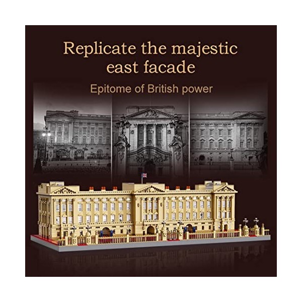 MayD Buckingham Palace - Jeu de Construction de Maison, Cadeaux pour Enfants Adultes, Modular Building Compatible avec Lego M