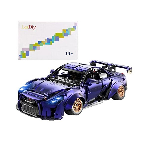 YANYUESHOP 1/10 Technic Car Building Blocks, 2389Pcs MOC Race Car Building Set Collectable Car Compatible avec Lego Technic