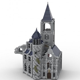 Aetheria Kit de construction darchitecture médiévale - Serrure au clair de lune - Modèle Street View - Jeu de jouets de cons