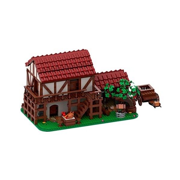 MERK Blocs de construction Maisons, MOC-112151 Classique Anime Roman Scène Modèle 2859 Clip Blocs Bâtiment Modulaire Compatib