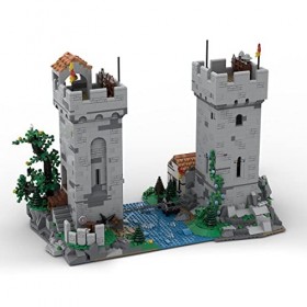 MOC-142920 Modèle de paysage routier médiéval, MOC-142920 compatible avec les blocs de construction darchitecture Lego, nouv