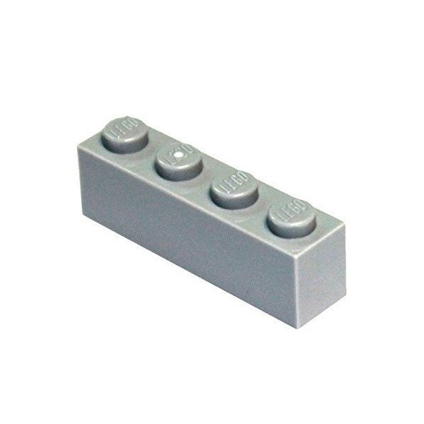 LEGO Pièces et Pièces: Gris Clair Gris Pierre Moyen 1x4 Brique x200