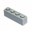 LEGO Pièces et Pièces: Gris Clair Gris Pierre Moyen 1x4 Brique x200