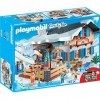 Playmobil Chalet avec skieurs, Multicolore, Taille Unique