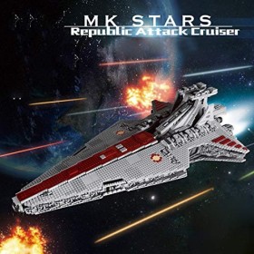 WangSiwe Ensemble de Construction Super Star Destroyer, Vaisseau Spatial Sci-Fi, Croiseur DAttaque de La République de Class