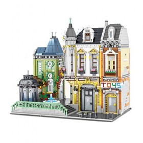 WangSiwe Creative Street View Blocs Magasin de Jouets Modèle Architectural 5477 Pcs Blocs de Construction Bricolage Jouets Éd