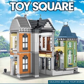 WangSiwe Creative Street View Blocs Magasin de Jouets Modèle Architectural 5477 Pcs Blocs de Construction Bricolage Jouets Éd