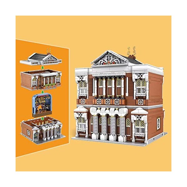 YANYUESHOP Blocs de Construction de Maison - 2875Pcs Concert Hall Street View, Ensemble de Construction Modulaire Jouets dAr