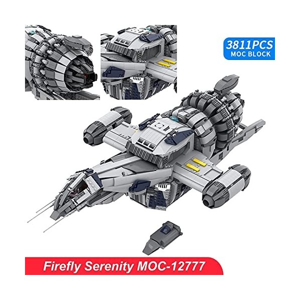 LXBH Ensemble De Blocs De Construction Firefly Serenity Vaisseau Spatial 3811 Pièces Modèle Architectural Mondialement Connu 