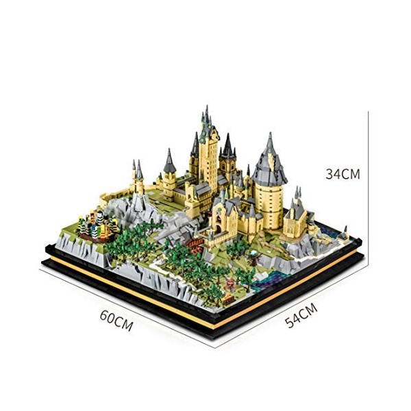 queek Bloc de Construction Maison, Modèle Modulaire de Château, 6862 Pièces Jeu de Construction, Compatible avec Lego Maison