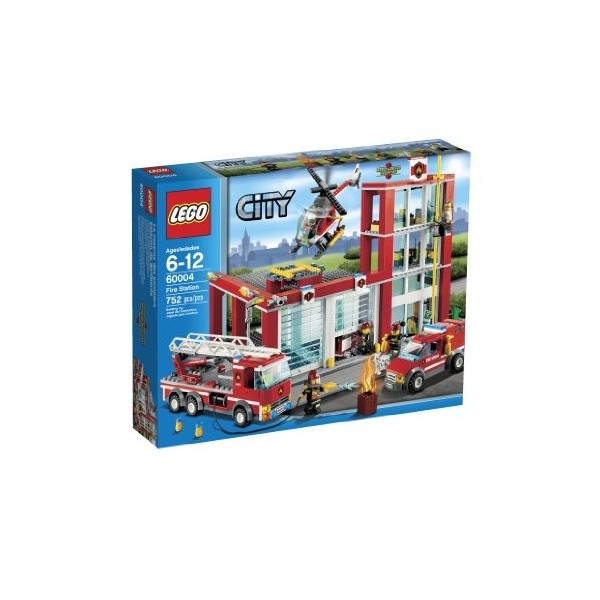 LEGO City - 60004 - Jeu de Construction - La Caserne des Pompiers :  : Jeux et Jouets