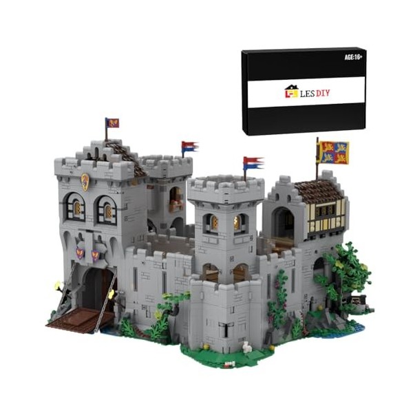 REUS MOC Lot de 5391 blocs de construction médiévaux pour château de chevaliers