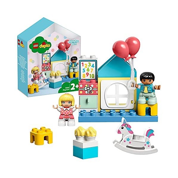 LEGO 10925 Duplo Town La Salle De Jeux Boîte de Petite Maison De Poupées, Jouet éducatif pour Enfants De 2 Ans Et