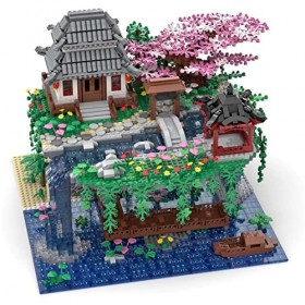 WUBA 3930 pièces île modèle blocs de construction, style fantastique île flottante, modèle de construction, architecture modu