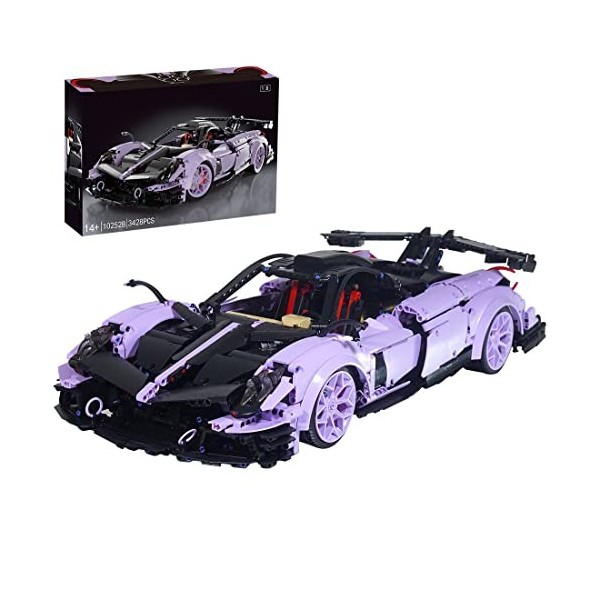 YANYUESHOP 1/8 Technic Car Building Blocks, 3428Pcs MOC Race Car Building Set Collectable Car Compatible avec Lego Technic