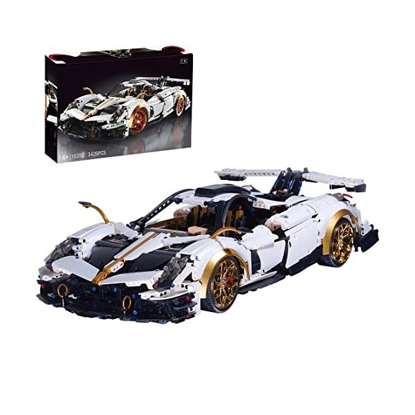 YANYUESHOP 1/8 Technic Car Building Blocks, 3428Pcs MOC Race Car Building Set Collectable Car Compatible avec Lego Technic