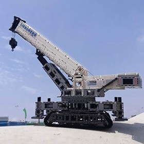 YaYashow Technic Grue - La Grue Liebherr 11200 Jeux de Construction avec Moteur et 2.4G Telecommande, 4000 Pièces Briques Com