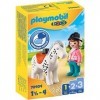 Playmobil 1.2.3 70404 Cavalière avec Cheval 1.2.3 1.2.3-18-36 Mois Ses Premiers