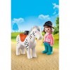 Playmobil 1.2.3 70404 Cavalière avec Cheval 1.2.3 1.2.3-18-36 Mois Ses Premiers