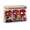 Funko Pop! Marvel: Spiderman No Way Home 2021 - Spider-Man - 3PK - Leaping SM - Exclusivité Amazon - Figurine en Vinyle à Col