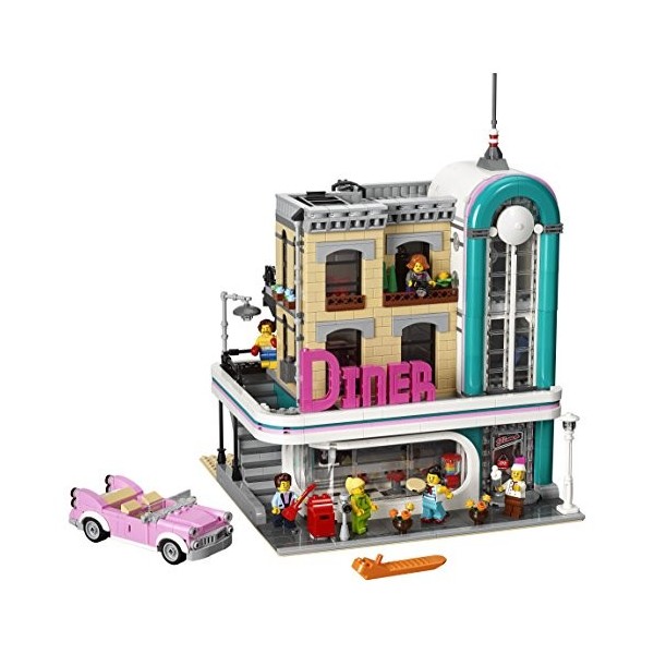 LEGO Creator Expert Downtown Diner 10260 Building Kit, Model Set and Assembly Toy for Kids and Adults 2480 Piece 