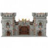 FATOX Briques darchitecture de maison modulaire, 3777 pièces Château médiéval Kit de modélisation Blocs de serrage Maison de
