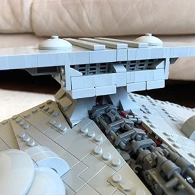 LXBH Ensemble De Blocs De Construction Python II Interceptable Cruiser 4450Pcs Architecture De Renommée Mondiale Nano Micro B