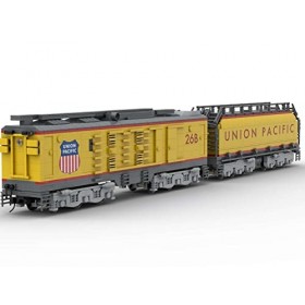 MSEI Lot de 4204 blocs de construction technique de traction MOC-106723 Union Pacific 8500 GTEL Rétro Train Locomotive Compat
