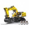 YaYashow Technic Excavatrice - La Pelle sur Chenilles Jeux de Construction avec Moteur et 2.4G Telecommande, 2071 Pièces Bloc