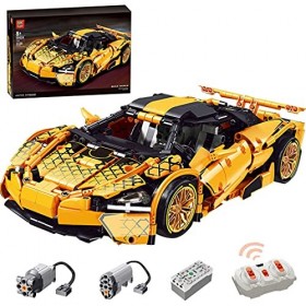 BANDRA Technic Kit de blocs de construction télécommandés pour voiture de course Compatible avec Lego