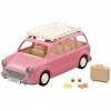 Sylvanian Families - Le Monospace Rose et Set de Pique-Nique - 5535 - Véhicule - Mini Poupées