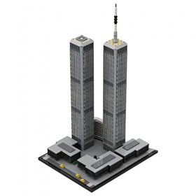 WUBA 4850 pièces 1/1000 World Trade Center Grandes briques de modélisme, blocs de construction darchitecture célèbres, compa