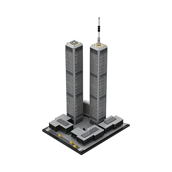 WUBA 4850 pièces 1/1000 World Trade Center Grandes briques de modélisme, blocs de construction darchitecture célèbres, compa