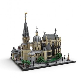 Novaray Lot de 3702 blocs de construction architecturaux - Cathédrale dAix-la-Chapelle - Modèle MOC - Cadeau créatif pour ho