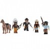 Roblox Collection Action-Pack de Cinq Figurines Wild West [Comprend Un Objet Virtuel Exclusif], ROB0397