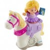 Fisher-Price Little People Disney Princesses figurines Raiponce et Maximus, jouet pour enfant, 18 mois et plus, GNG90