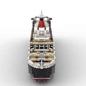 PLAYDIY 5770 Pièces Construction de Bateau de Croisière Géant - 1/375 Modèle de Navire de Queen Mary - Ensemble de Blocs de C