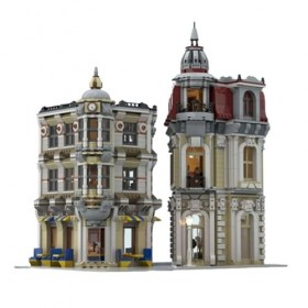 Modulaire Architecture Blocs De Construction 3971pièces MOC Corner Alley Nano Micro Blocs De Construction Mini Ensemble De Jo