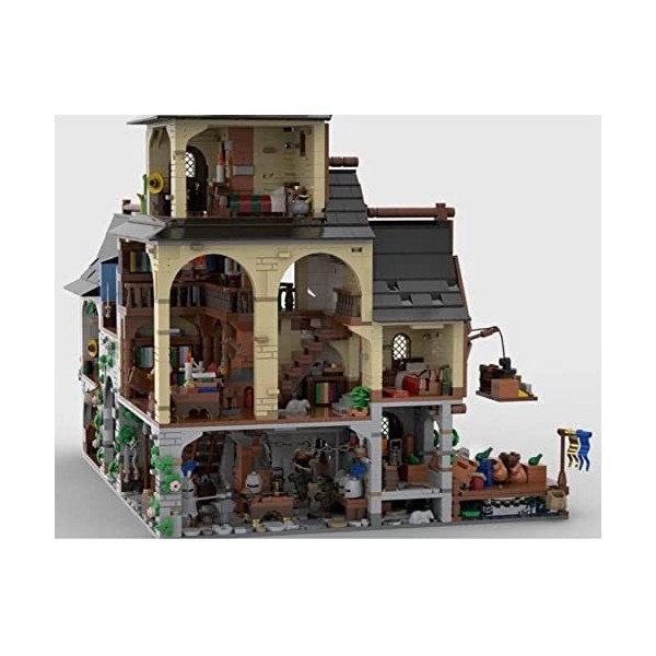 Modulaire Architecture Blocs De Construction 4745pièces MOC-134085 Medieval Town Centre Nano Micro Blocs De Construction Mini