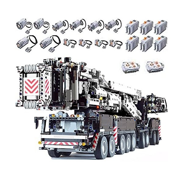 Grue Liebherr LR 11200 avec 7 moteurs, kit de construction 7986 pièces, grand camion-grue, grue mobile Liebherr, compatible a