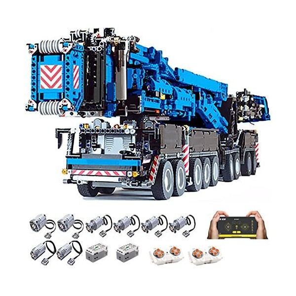 Grue Liebherr LR 11200 avec 7 moteurs, kit de construction 7986 pièces, grand camion-grue, grue mobile Liebherr, compatible a