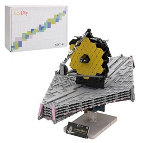 LAKIN Briques de construction télescopiques MOC, conçus et sous licence par MOC Design, télescope optique 1:25, blocs de cons