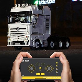 YANYUESHOP Kit de Construction de Camion Technic, remorque de Camion télécommandée 2949 pièces, véhicules de Construction à C