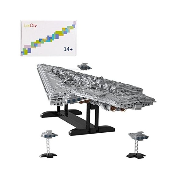 YANYUESHOP Technic Spaceship Building Set, 2097Pcs MOC-82039 Space Wars Science Fiction Dreadnought Starfighter Starship, Jou