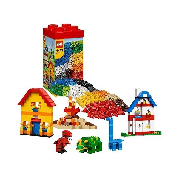 Lego Seau Série Année 2013 10664 – LEGO Creative Tower avec boîte de rangement réutilisable, éléments sur le thème de la fer