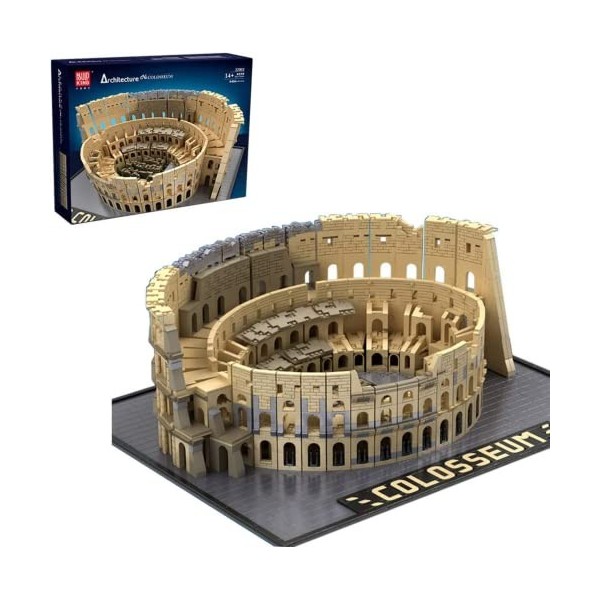 PEZAL Likecom Haus Bausteine Bausatz, Das Colosseum Architektur, 6466 + Klemmbausteine Kompatibel mit Lego