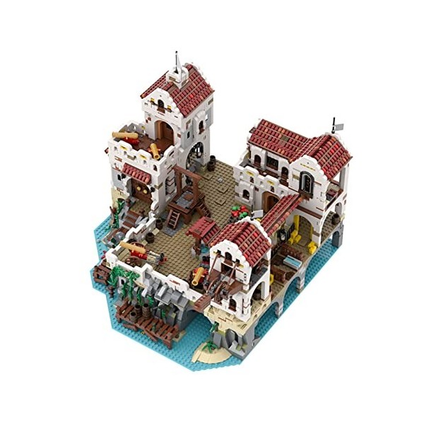 Modular Building, 4948 Pièces Pirate Blocks In Barracuda Cove Model House Building Set, MOC-49155 Ensembles De Construction D