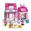 LEGO 10942 Duplo Disney La Maison et Le café de Minnie, Maison de poupée avec Daisy, Jouet Enfant 2 Ans et Plus