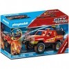 Playmobil 71194 Pick-up et Pompier- City Action - Les Pompiers - Les Secouristes Ville & Métiers